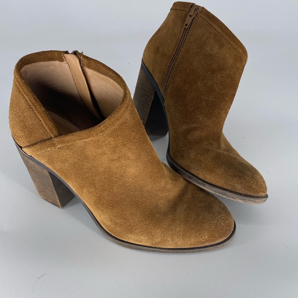 Lucky Brand Salza Tapenade Ankle Boots Size 8.5 M